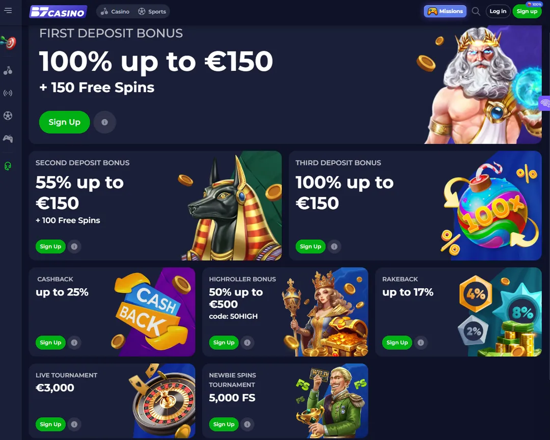 B7casino Bonussen